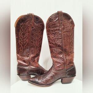 HANDMADE LEATHER REPTILE WESTERN BOOTS